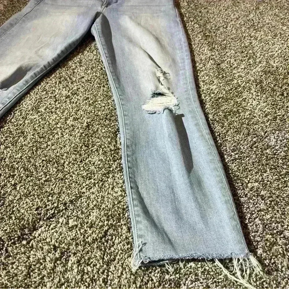 Frame Le High Skinny Distressed Stretch Jeans In Rush Women's Size 28 - Picture 5 of 14